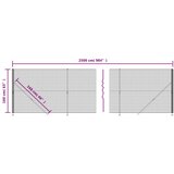  Ograda od žičane mreže s prirubnicom zelena 1,6 x 25 m | shoptok.hr