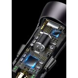 Baseus Golden Contactor Max auto punjač, 2x USB, 60W (siv) | Eponuda.ba