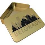  Metalna kutija Belgrade 14,2x10x3 cm zlatna | Eponuda.com