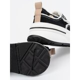 Shelvt Black women's sneakers with white inserts | Shoptok.si