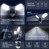 Tp-link Tapo C720 Smart Floodlight kamera 2K QHD, H.264, 2.4 GHz, 2800 Lm, dvosmjerni audio, detekcija pokreta, IP65 Cijene