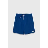 Abercrombie & Fitch Otroške kopalne kratke hlače mornarsko modra barva