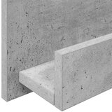  Polica za časopise s policom Betonski sivi 51 x 11 x 102 cm | shoptok.hr