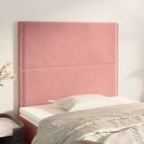  Posteljno vzglavje 2 kosa roza 80x5x78/88 cm žamet, (20952213) | Shoptok.si