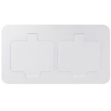 solight 5B323W - Spoljna ugradna podna dvostruka utičnica IP55, bela, pravougaona | Eponuda.com