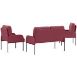  Setovi sofa 3 pcs Vinska crvena 115 x 56 x 80 cm Šperploča | Eponuda.com