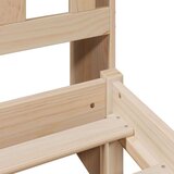  Knjižna postelja brez vzmetnice bela 75x190 cm trdna borovina, (21532713) | Shoptok.si