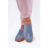 EVENTO Women's Low Suede Sneakers Blue Paliana | Shoptok.si