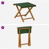 Ležaljka 2 pcs Čvrsto drvo eukaliptusa Zelena | shoptok.hr