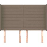  Vzglavje z ušesi taupe 147x16x118/128 cm blago, (20953129) | Shoptok.si
