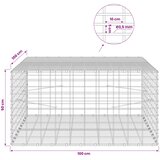  Gabion s žicom debljine 3,5 mm i mrežom 5x10 cm 100x100x50 cm Slike