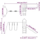 Vanjski set za igru od impregnirane borovine | shoptok.hr