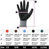 Rukavice za rad 12 pcs Siva i crna 10 / xl Poliester | shoptok.hr