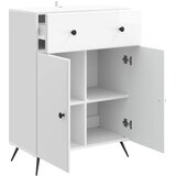  Kreveta Bijela visokog sjaja 66 x 34,5 x 90 cm Slike