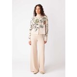 IVKO WOMAN žakardni kardigan/ cvetni motiv - prljavo bela 242522.011