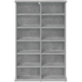 Cd ormar Betonska siva 60 x 17 x 92 cm Konstruirano drvo | shoptok.hr