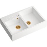 Quadron sudoper BILL 120 + nano PVD snježno bijela/bakar | shoptok.hr