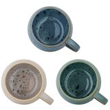 Bloomingville Modre/kremno bele skodelice v kompletu 3 ks iz kamenine 420 ml Harriet – | Shoptok.si