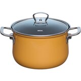 RIESS lonec s pokrovom Orange 20cm, 3,5l, dva ročaja, emajl | Shoptok.si