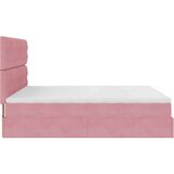  Otomanski posteljni okvir z vzmetnicami roza 200x200cm žamet, (22053290) | Shoptok.si