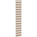 Zebra zavjesa Pješčano smeđa 45x230 cm Širina tkanine 40,9 cm Poliester | Shoptok.si