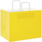  Papirnate vrećice 250 kom s ručkama žute 32x22x24 cm | Eponuda.com