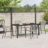 vidaXL Set od 5 komada vrtnih stolica antracitnog čelika | shoptok.hr