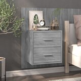  Zidni noćni ormarići 2 kom boja sivog hrasta sonome | shoptok.hr