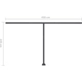  Tenda na ručno uvlačenje LED 450 x 300 cm narančasto-smeđa | shoptok.hr