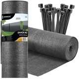  Mreža za sjenu svijetli antracit 185 gsm 1,7 x 10 m | shoptok.hr
