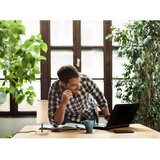 Fischer & Honsel Črna/v naravni barvi namizna svetilka s tekstilnim senčilom (višina 30 cm) Kira – | Shoptok.si