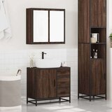 vidaXL 2-dijelni set kupaonskog namještaja boja smeđeg hrasta drveni | shoptok.hr