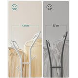  Stalak za odjeću na kotačićima - Bijela | shoptok.hr