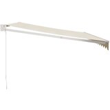  Tenda na uvlačenje krem 4 5 x 3 m od tkanine i aluminija | shoptok.hr