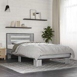  Okvir kreveta s uzglavljem Siva Sonoma 80 x 200 cm - Siva Sonoma | shoptok.hr