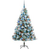  Umjetno božićno drvce S LED lampica Zelena i bijela 180 cm - 180 cm s LED-ima i plavim kuglicama | shoptok.hr