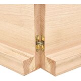  Stenska polica 220x40x(2-6) cm neobdelana trdna hrast | Shoptok.si