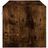vidaXL Stenska omarica s steklenimi vrati dimljen hrast 102x37x35 cm | Shoptok.si