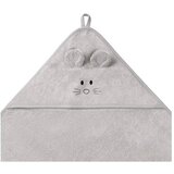 BabyOno ručnik bambus 100x100 cm, with ears, siva | shoptok.hr