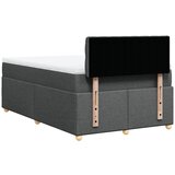  Krevet s oprugama i madracem tamnosivi 120 x 200 cm od tkanine | shoptok.hr