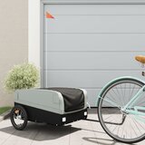 The Living Store Kolesarska prikolica črna in siva 45 kg železo - Kolesarska Prikolica, (21661569) | Shoptok.si
