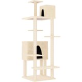  Penjalica za mačke sa stupovima za grebanje krem 154 cm | shoptok.hr