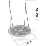 Neo-Sport ljuljačka rodino gnijezdo, 100 cm, siva | shoptok.hr