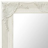 Zidno ogledalo u baroknom stilu 50 x 60 cm bijelo | Eponuda.com