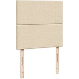vidaXL Krevet s oprugama i madracem krem 90 x 190 cm od tkanine | shoptok.hr