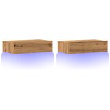  2-dijelni set TV ormarića s LED svjetlima Artisan hrast | Eponuda.ba