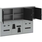  Set alata od 5 dijelova s ormarom i pločom za vješanje - Crni metal | shoptok.hr