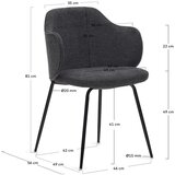 Kave Home Tamno sive blagovaonske stolice u setu 2 kom Yunia – | shoptok.hr