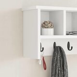  Vješalica za kapute na zidu s policom Bijelo 50 x 16 x 26 cm | shoptok.hr