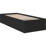  Okvir za krevet crni 90 x 190 cm od konstruiranog drva | shoptok.hr